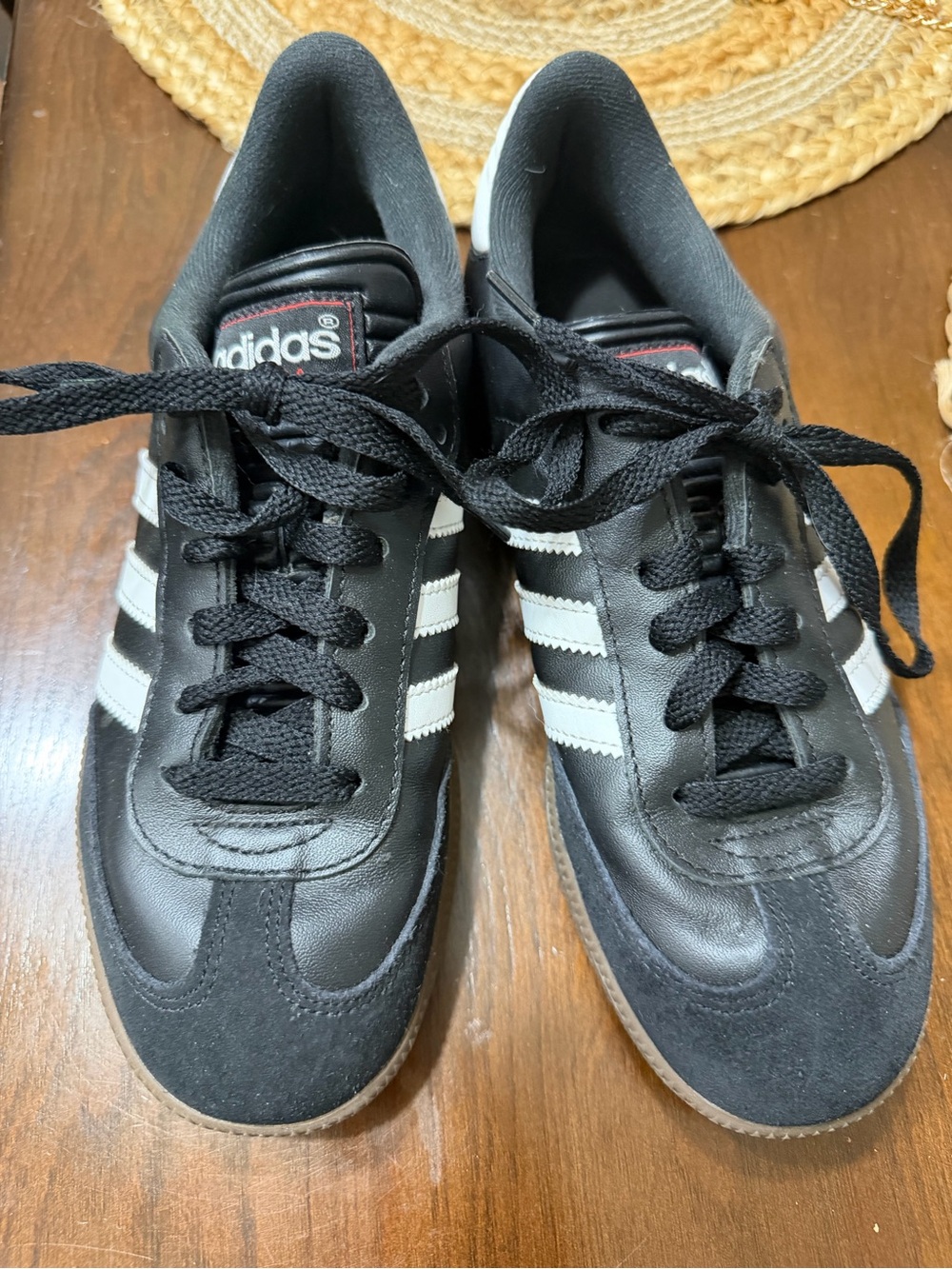 Adidas women’s Black & White Samba Sneakers